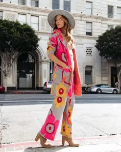 DAVI-001 Winter Tropicana Floral Knit High Waisted Pants - FINAL SALE 11 DAVI-001 Winter Tropicana Floral Knit High Waisted Pants - FINAL SALE -clothes Sales WinterTropicanaFloralTwoPiece46