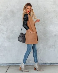 Aisley Pocketed Faux Leather Coat - Camel - FINAL SALE 15 Aisley Pocketed Faux Leather Coat - Camel - FINAL SALE -clothes Sales aisleypocketedfauxleathercoatcamel9