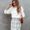 FORE-001 All On Me Plaid Mini Skirt - FINAL SALE