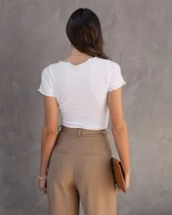 BLUE-001 Andrea Ribbed Lettuce Hem Bodysuit - White - SALE 11 BLUE-001 Andrea Ribbed Lettuce Hem Bodysuit - White - SALE -clothes Sales andrearibbedlettucehembodysuitwhite 44