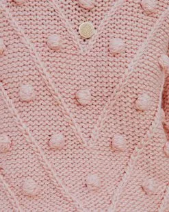 Angel Aura Relaxed Knit Pom Sweater - Blush - FINAL SALE 18 Angel Aura Relaxed Knit Pom Sweater - Blush - FINAL SALE -clothes Sales angelaurarelaxedknitpomsweaterblush27