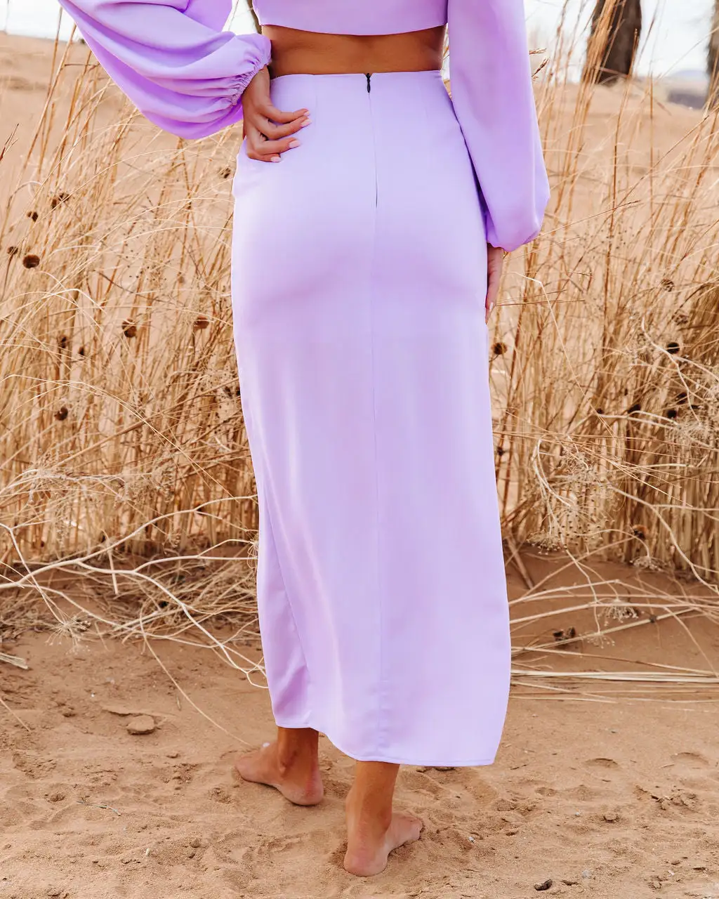 TYCH-001 Astra Slit Midi Skirt - FINAL SALE 2 TYCH-001 Astra Slit Midi Skirt - FINAL SALE - Image 2