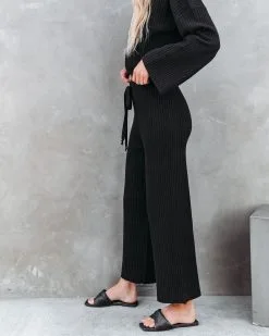 LIST-001 Autumn Splendor Ribbed Knit Pants - Black - FINAL SALE 13 LIST-001 Autumn Splendor Ribbed Knit Pants - Black - FINAL SALE -clothes Sales autumnsplendorribbedknitcroptopandpantsblack40