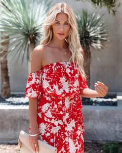 Azalea High Low Off The Shoulder Maxi Dress - LAST CHANCE -clothes Sales azaleahighlowofftheshouldermaxidress32