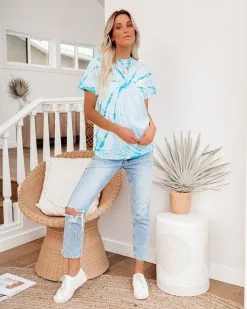 Babe Vibes Cotton Tie Dye Tee - FINAL SALE -clothes Sales babevibescottontiedyetee01