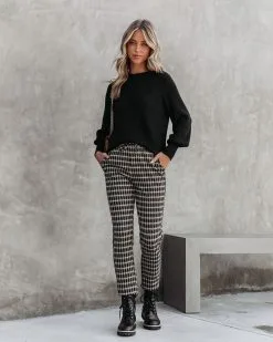 Baby It's You Knit Balloon Sleeve Pullover Sweater - Black - FINAL SALE -clothes Sales babyitsyouknitballonsleevepulloversweaterblack5