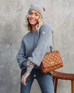 Baby It's You Knit Balloon Sleeve Pullover Sweater - Heather Grey - FINAL SALE -clothes Sales babyitsyouknitballoonsleevepulloversweaterheathergrey160