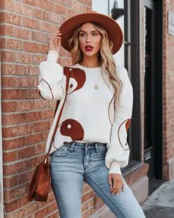 Balance Knit Sweater - Cream - FINAL SALE