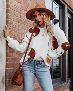 Balance Knit Sweater - Cream - FINAL SALE -clothes Sales balanceknitsweatercream47