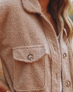 WISH-001 Baxter Pocketed Sherpa Jacket - Mocha - FINAL SALE 11 WISH-001 Baxter Pocketed Sherpa Jacket - Mocha - FINAL SALE -clothes Sales baxterpocketedsherpajacketmocha27