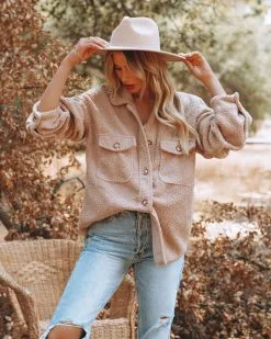 WISH-001 Baxter Pocketed Sherpa Jacket - Mocha - FINAL SALE 10 WISH-001 Baxter Pocketed Sherpa Jacket - Mocha - FINAL SALE -clothes Sales baxterpocketedsherpajacketmocha49