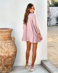 MABL-001 Beach Side Thoughts Pocketed Romper - Mauve - FINAL SALE 9 MABL-001 Beach Side Thoughts Pocketed Romper - Mauve - FINAL SALE -clothes Sales beachsidethoughtspocketedrompermauve38