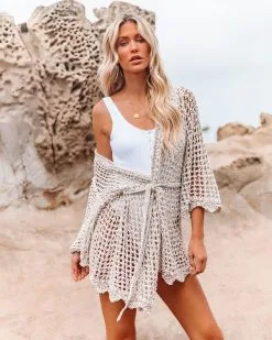 Beyond The Horizon Open Knit Cardigan