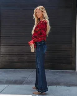 ACOA-001 Blaze Printed Ruffle Sleeve Bodysuit - FINAL SALE -clothes Sales blazeprintedrufflesleevebodysuit40