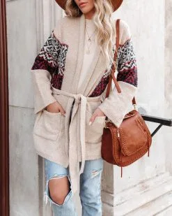 Bobbi Pocketed Belted Knit Cardigan - FINAL SALE -clothes Sales bobbipocketedbeltedknitcardigan26