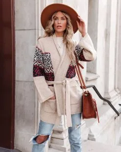 Bobbi Pocketed Belted Knit Cardigan - FINAL SALE