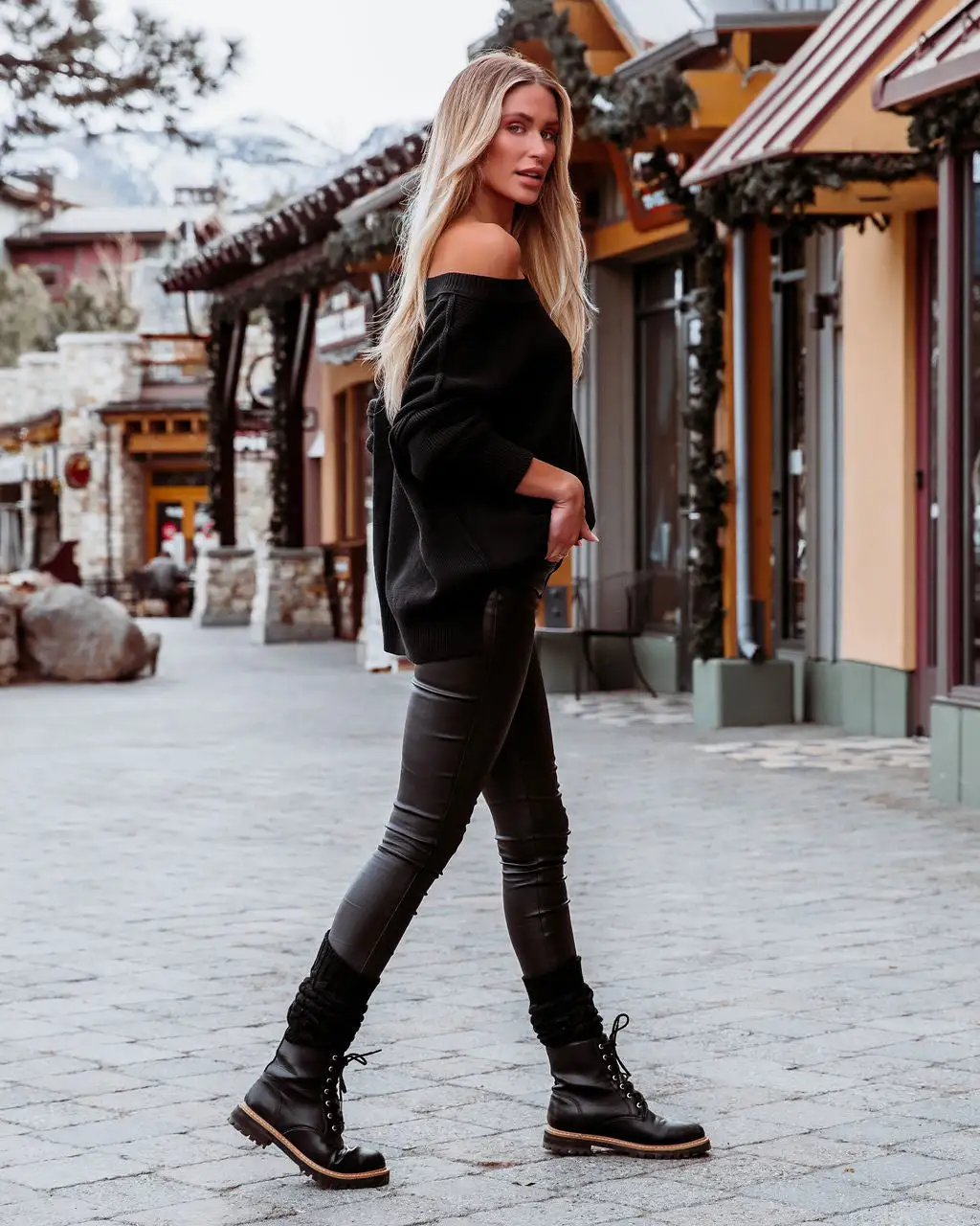 Bonnie Cotton Relaxed Knit Sweater - Black - FINAL SALE 8 Bonnie Cotton Relaxed Knit Sweater - Black - FINAL SALE - Image 8