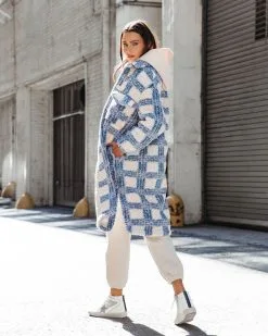 Boston Get Away Pocketed Plaid Teddy Coat - FINAL SALE -clothes Sales bostongetawaypocketedplaidteddycoat147