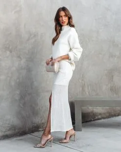 ENDL-001 Brogan Sequin Slit Maxi Skirt - White - FINAL SALE -clothes Sales brogansequinslitmaxiskirtwhite 28