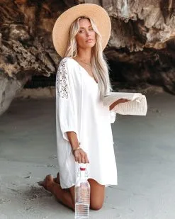 Calabasas Lace Cover-Up Dress - Off White - FINAL SALE 14 Calabasas Lace Cover-Up Dress - Off White - FINAL SALE -clothes Sales calabasaslacecoverupdressoffwhite46