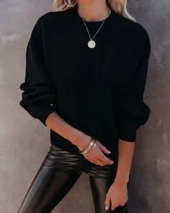 Campfire Knit Sweater - Black