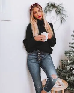 Camrie Cowl Neck Knit Sweater - Black - FINAL FINAL SALE -clothes Sales camriecowlneckknitsweaterblack25