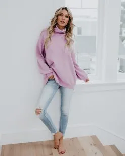 Candy Hearts Cowl Neck Sweater - Lavender - FINAL SALE -clothes Sales candyheartscowlnecksweaterlavender12