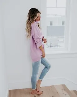 Candy Hearts Cowl Neck Sweater - Lavender - FINAL SALE -clothes Sales candyheartscowlnecksweaterlavender14