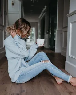 Candy Hearts Cowl Neck Sweater - Light Blue - FINAL SALE -clothes Sales candyheartscowlnecksweaterpaleblue05