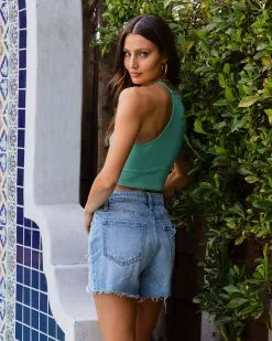 Cardinal Ribbed Racerback Brami - Light Teal - SALE 9 Cardinal Ribbed Racerback Brami - Light Teal - SALE -clothes Sales cardinalribbedracerbackbramilightteal1780