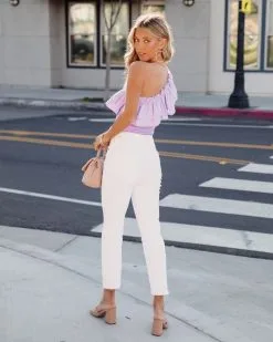 SALT-001 Dominica One Shoulder Ribbed Bodysuit - Lilac - SALE 10 SALT-001 Dominica One Shoulder Ribbed Bodysuit - Lilac - SALE -clothes Sales cariberibbedonesholderbodysuit 63