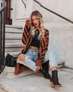 STOR-001 Cayla Pocketed Zebra Duster Cardigan - SALE 21 STOR-001 Cayla Pocketed Zebra Duster Cardigan - SALE -clothes Sales caylapocketedzebradustercardigan43