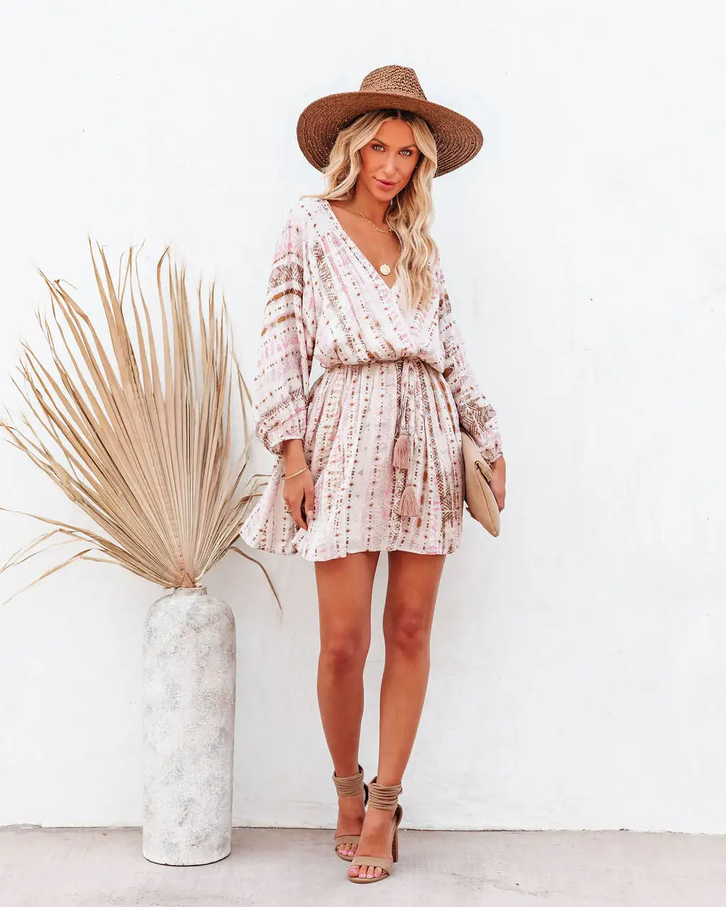 Chayton Metallic Tassel Tie Mini Dress - FINAL SALE 8 Chayton Metallic Tassel Tie Mini Dress - FINAL SALE - Image 8