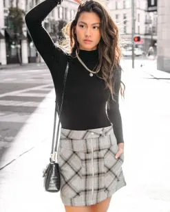 HYFV-001 Cher Plaid Pocketed Mini Skirt - FINAL SALE -clothes Sales cherplaidpocketedminiskirtgabby1