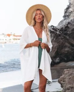 FLAW-001 Coastal Dreamer Kimono - White - FINAL SALE -clothes Sales coastaldreamerkimonowhite110