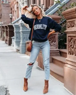 Cotton Blend Brooklyn Sweatshirt - FINAL SALE 13 Cotton Blend Brooklyn Sweatshirt - FINAL SALE -clothes Sales cottonblendbrooklynsweatshirt17