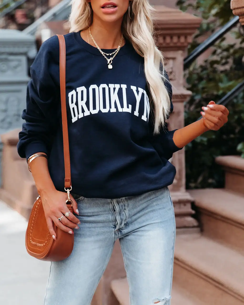 Cotton Blend Brooklyn Sweatshirt - FINAL SALE 4 Cotton Blend Brooklyn Sweatshirt - FINAL SALE - Image 4