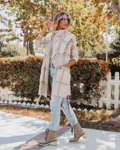 Dear Autumn Plaid Pocketed Cardigan - FINAL SALE -clothes Sales dearautumnplaidpocketedcardigan46