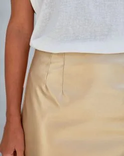 ENDL-001 Draco Faux Leather Metallic Mini Skirt - Gold - LAST CHANCE 11 ENDL-001 Draco Faux Leather Metallic Mini Skirt - Gold - LAST CHANCE -clothes Sales dracofauxleathermetallicminiskirtgold106