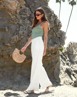 BLUE-001 Eden Knotted Strap Bodysuit - Sage 9 BLUE-001 Eden Knotted Strap Bodysuit - Sage -clothes Sales edinknotstrapbodysuitsage72