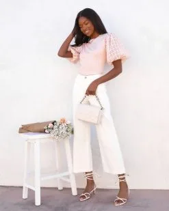 Enchanted Puff Sleeve Top - Pink - SALE