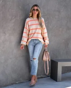 Equinox Striped Premium Sweater - FINAL SALE -clothes Sales equinoxstripedlongsleevepullover55