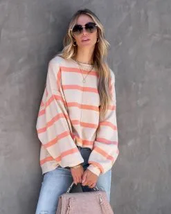 Equinox Striped Premium Sweater - FINAL SALE -clothes Sales equinoxstripedlongsleevepullover76