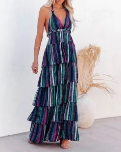Esperanza Tiered Halter Maxi Dress - FINAL SALE -clothes Sales esperanzatieredhaltermaxidress97