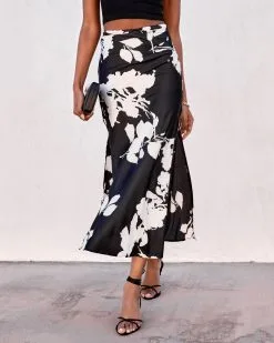 BUCK-001 Eva Satin Printed Maxi Skirt 10 BUCK-001 Eva Satin Printed Maxi Skirt -clothes Sales evasatinprintedmaxiskirt43