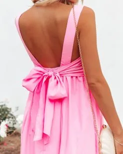 Evita Pocketed Midi Dress - Bubblegum Pink - FINAL SALE 11 Evita Pocketed Midi Dress - Bubblegum Pink - FINAL SALE -clothes Sales evitapocketedmididressbubblegumpink212