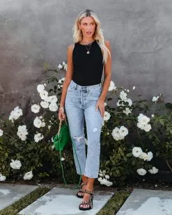 BLUE-001 Explorer Knit Tank Bodysuit - Black - FINAL SALE -clothes Sales explorerknittankbodysuitblack14