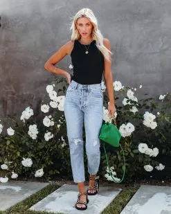 BLUE-001 Explorer Knit Tank Bodysuit - Black - FINAL SALE -clothes Sales explorerknittankbodysuitblack62