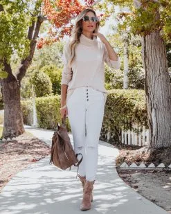 Faith Turtleneck Knit Sweater - Beige -clothes Sales faithturtleneckknitsweaterbeige6