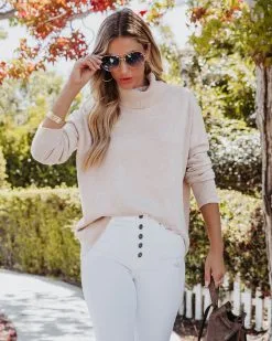 Faith Turtleneck Knit Sweater - Beige -clothes Sales faithturtleneckknitsweaterbeige72